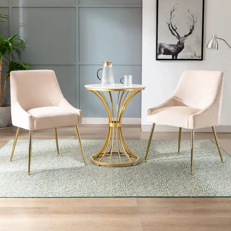Fauteuil d'appoint contemporain en velours