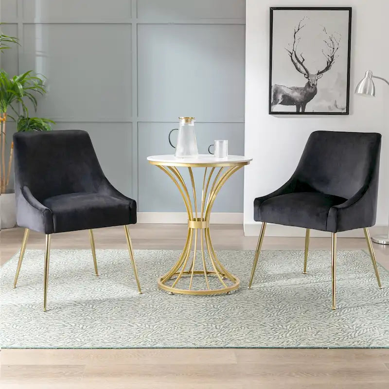 Fauteuil d'appoint contemporain en velours