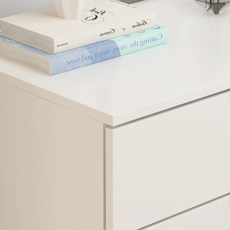 Commode à 5 tiroirs avec pieds en métal et rangement en bois