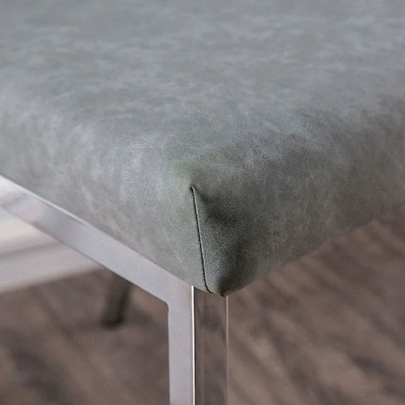 Chaises de salle à manger en acrylique, similicuir et métal