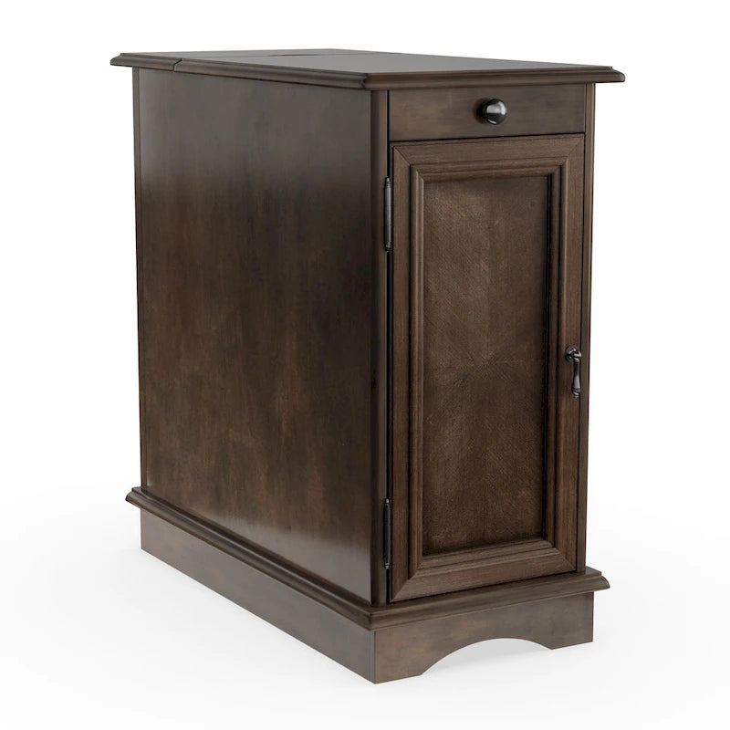 Table d'appoint de rangement multifonctionnelle en bois de 12 pouces