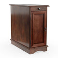 Table d'appoint de rangement multifonctionnelle en bois de 12 pouces
