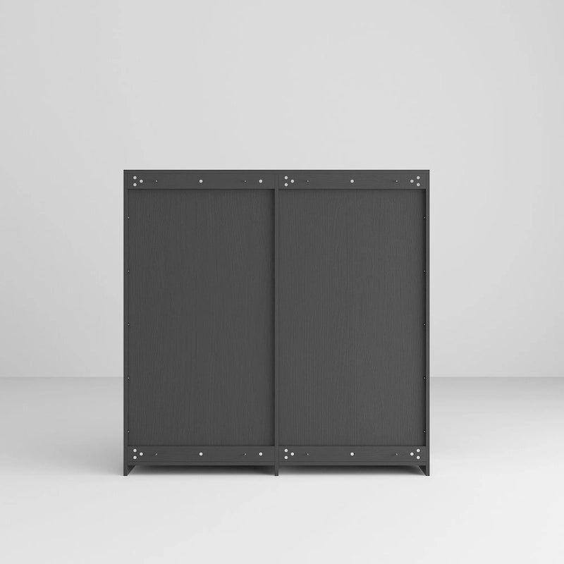 Buffet Armoire de Rangement Étagère Bibliothèque Meuble de Présentation Élégant