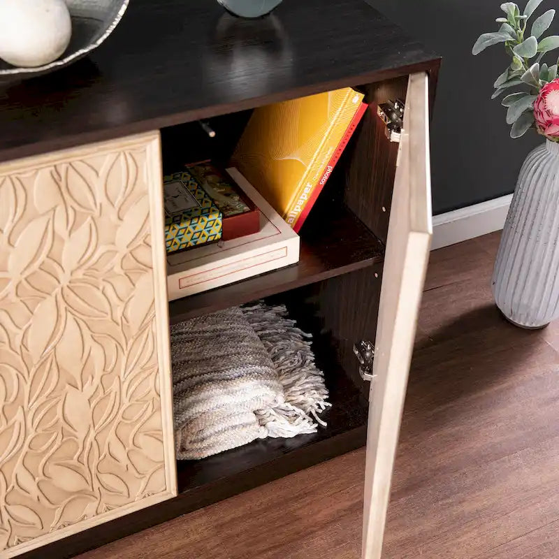 Meuble bas de transition en bois brun