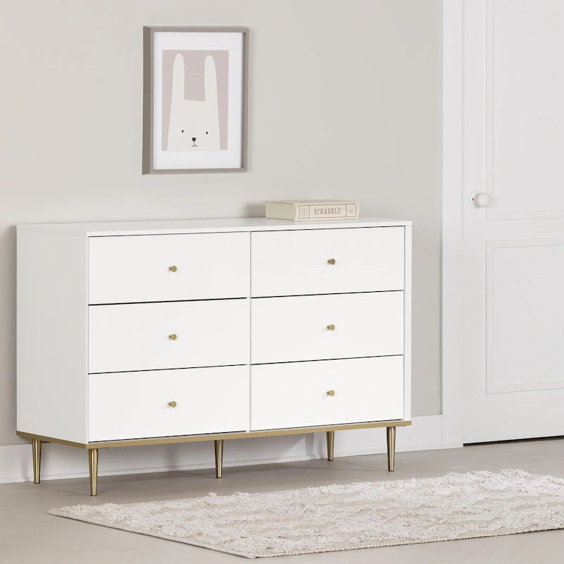 Commode double à 6 tiroirs