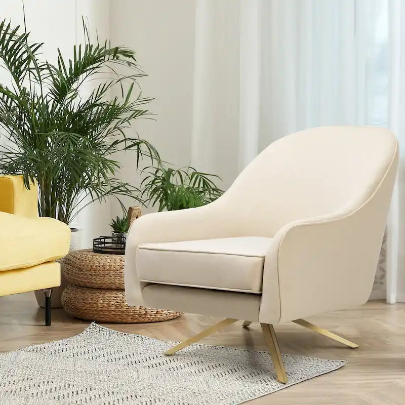Fauteuil Club Pivotant en Cuir PU, Fauteuil de Salon, Fauteuil d'Appoint Rembourré
