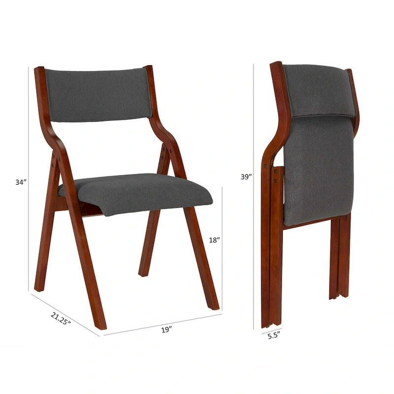 Chaise de salle à manger pliante rembourrée