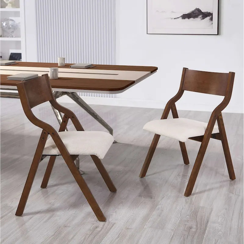 Chaise de salle à manger pliante rembourrée