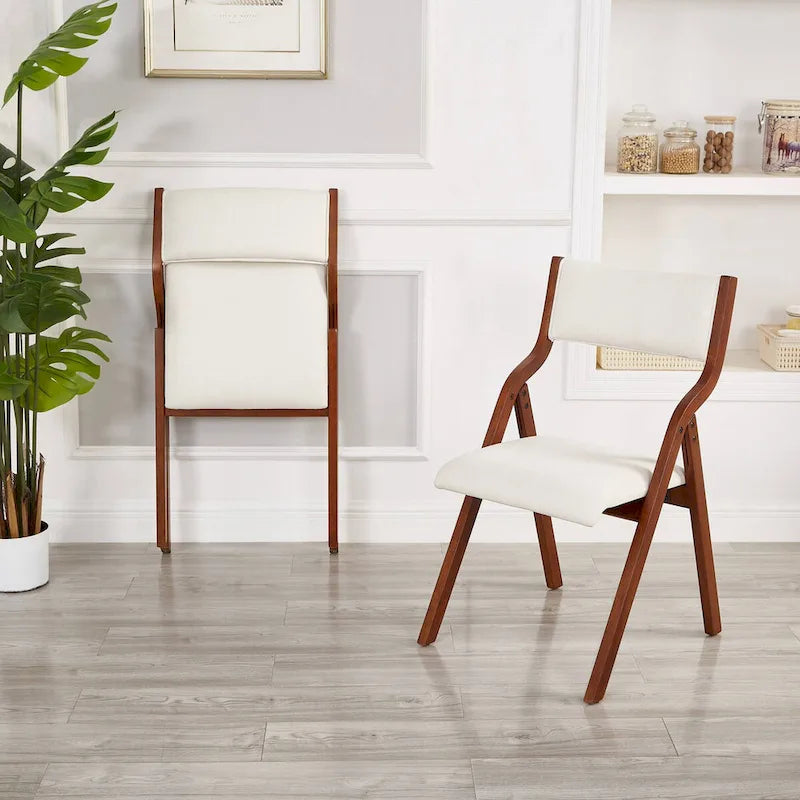 Chaise de salle à manger pliante rembourrée