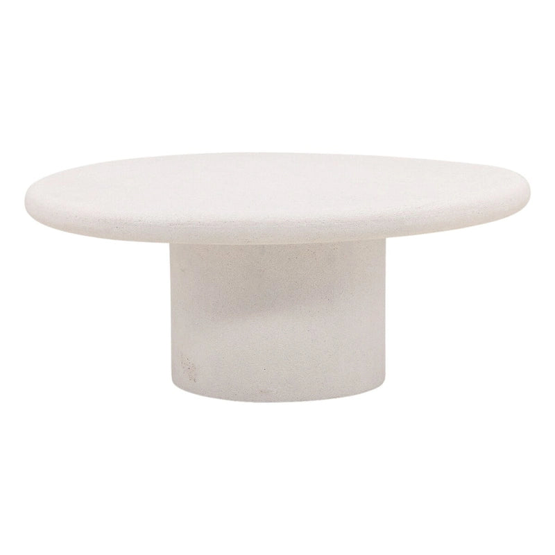 Table basse Terrazzo Ciment, Blanc