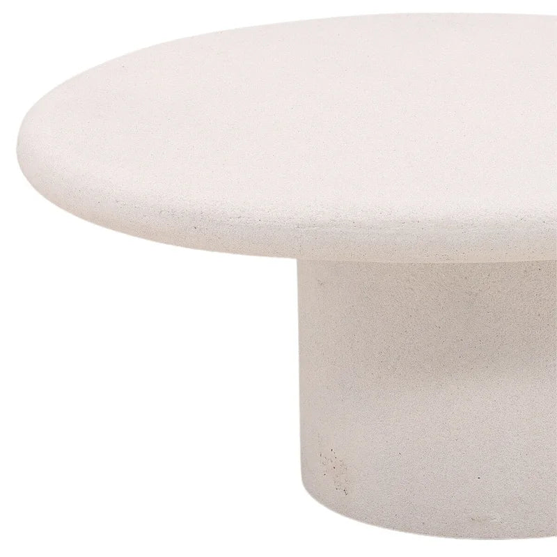 Table basse Terrazzo Ciment, Blanc